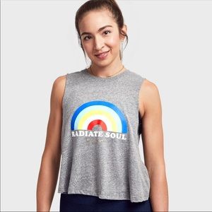 SoulCycle x Spiritual Gangster rainbow Crop Tank